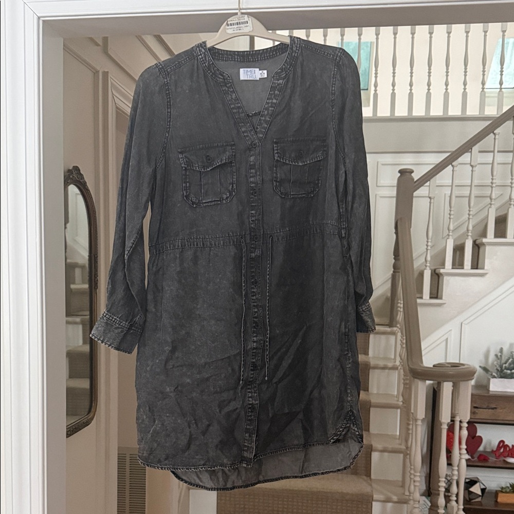 Time and Tru Denim-Like Acid Wash Dress